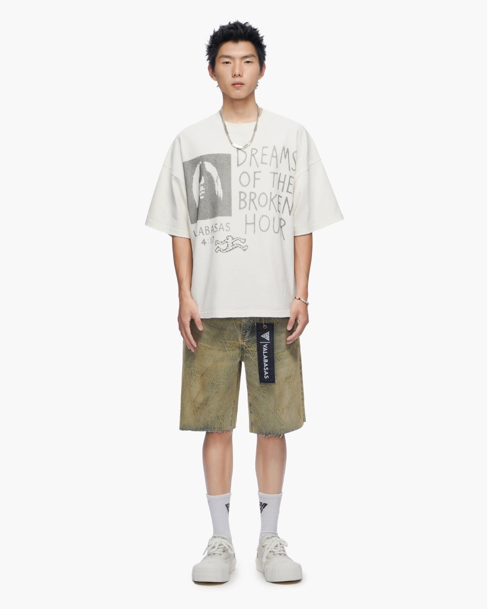 Mr. Engraved Shorts Vintage Wash - Valabasas