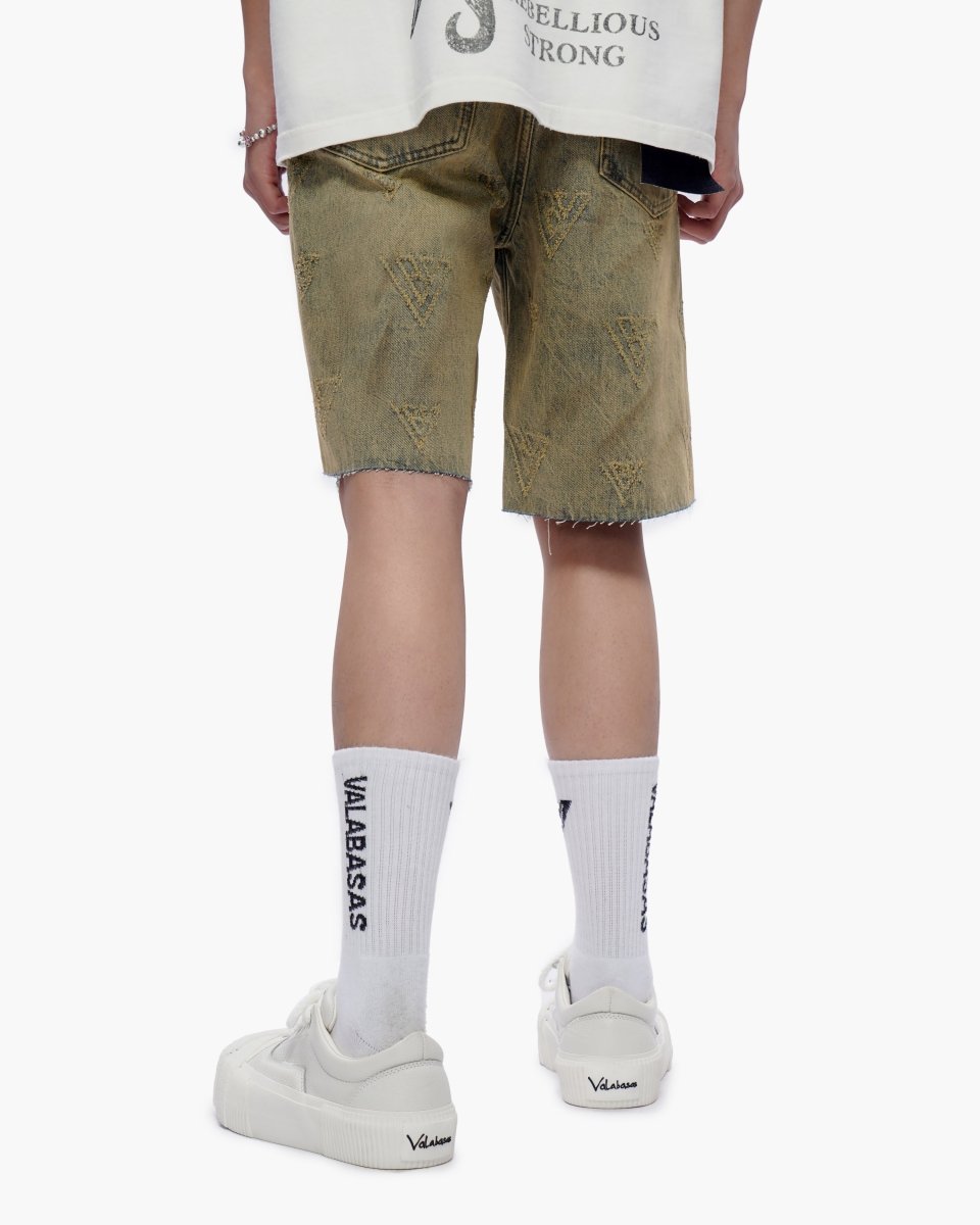 Mr. Engraved Shorts Vintage Wash - Valabasas