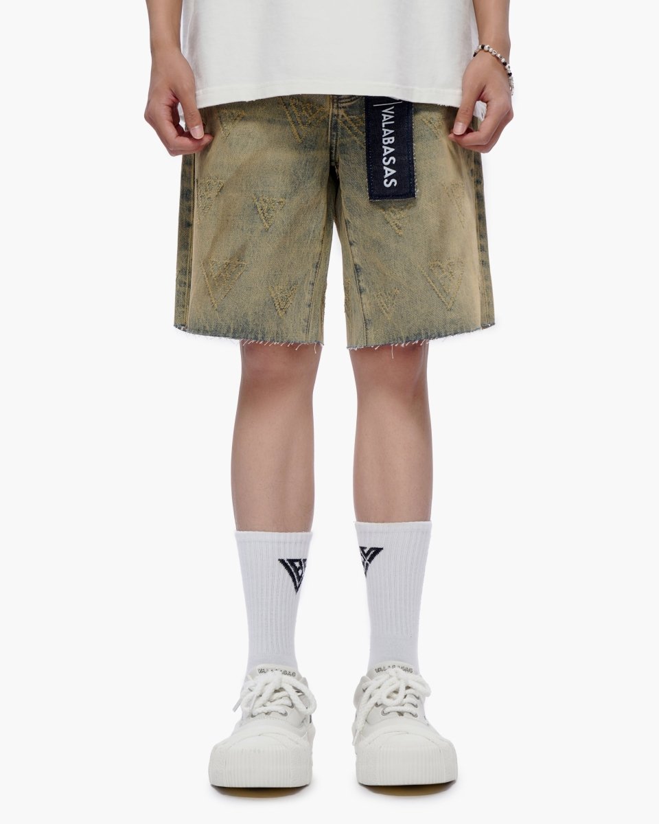 Mr. Engraved Shorts Vintage Wash - Valabasas