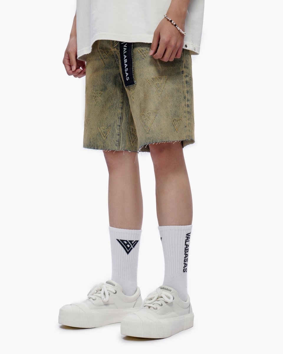 Mr. Engraved Shorts Vintage Wash - Valabasas