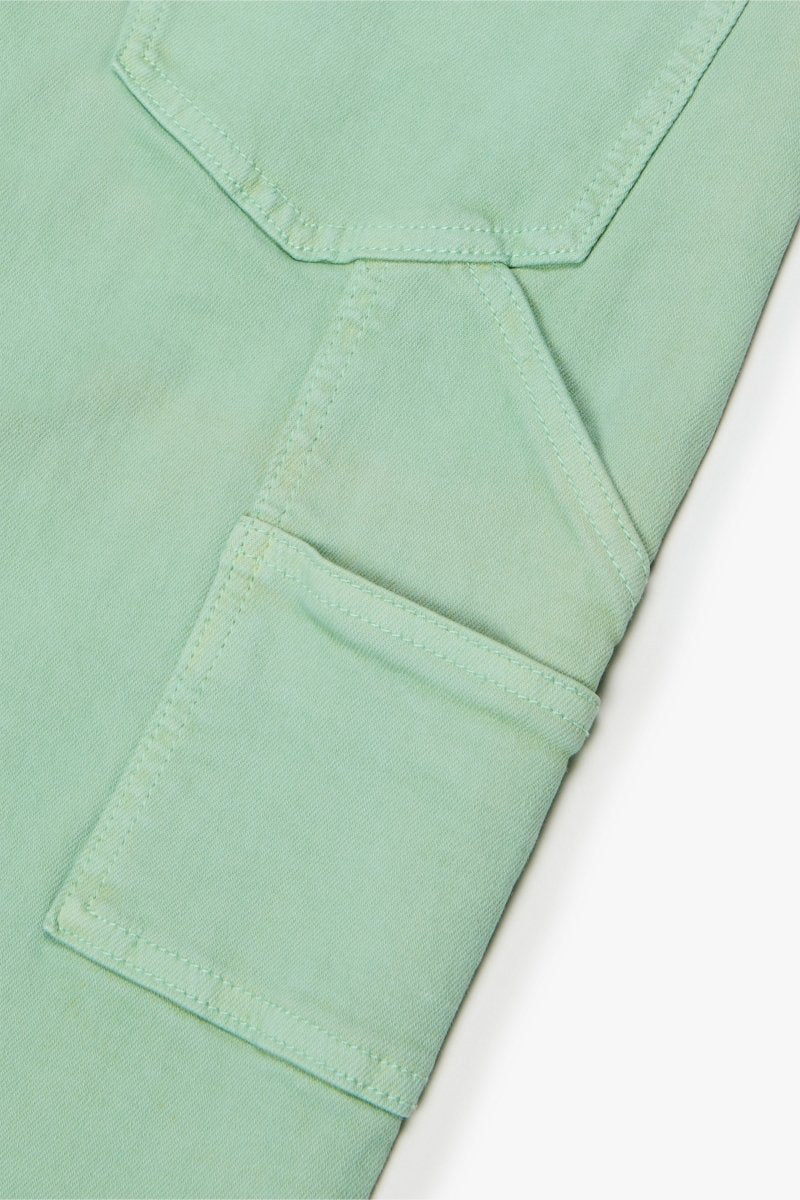 "MR. EXTENDO" STACKED FLARE JEAN GREEN - Valabasas