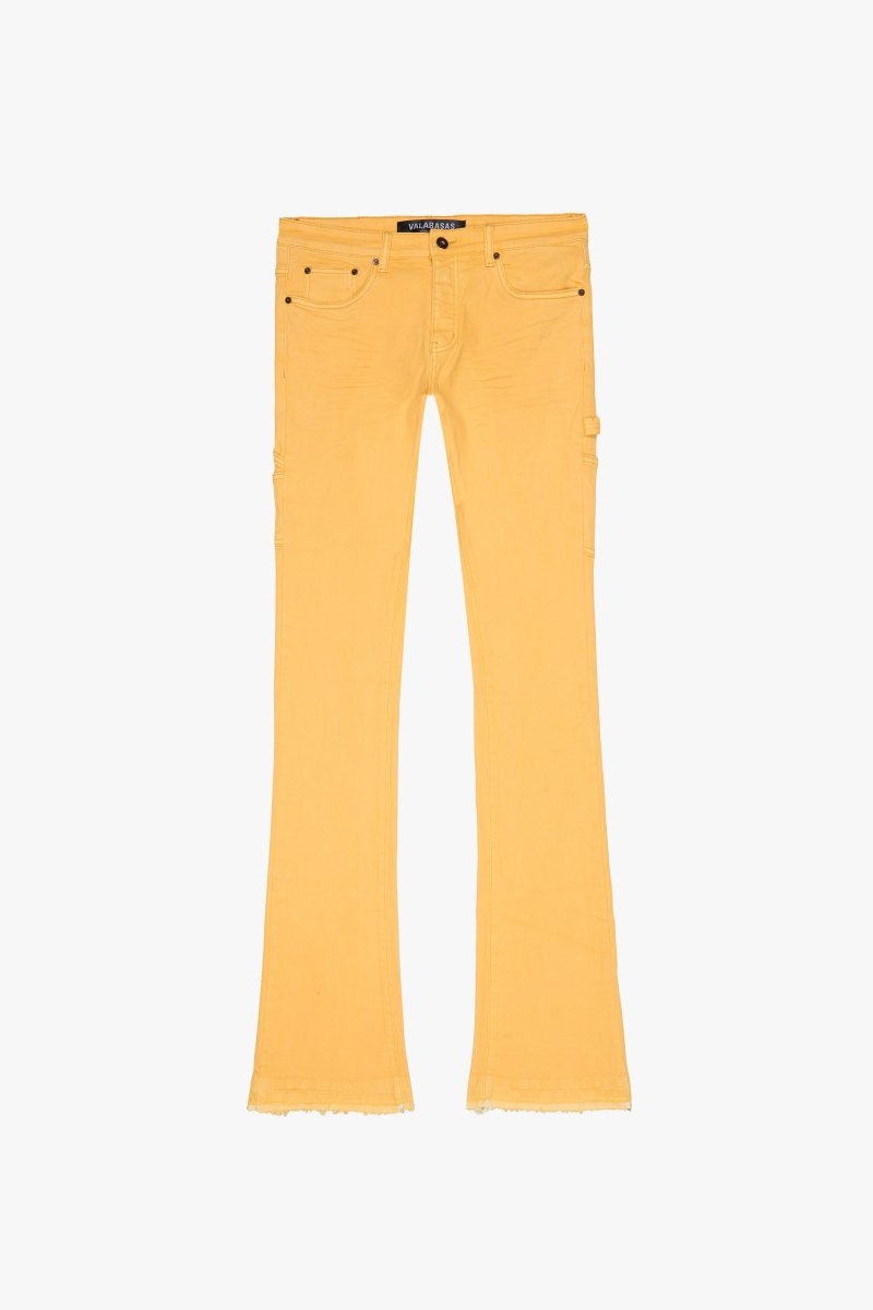 "MR. EXTENDO" STACKED FLARE JEAN LT ORANGE - Valabasas