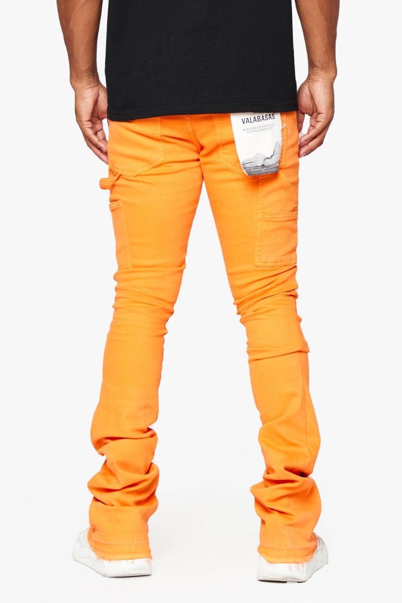 "MR. EXTENDO" ORANGE SUPER STACKED FLARE JEAN