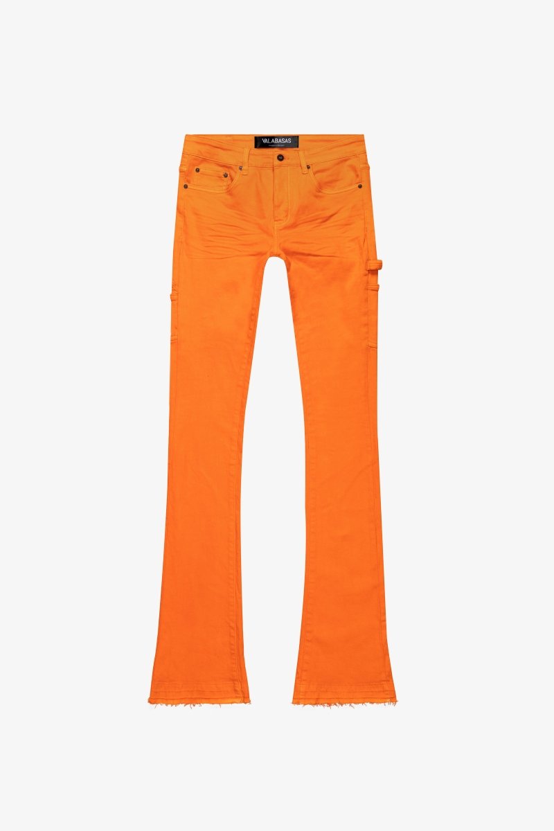 "MR. EXTENDO" STACKED FLARE JEAN ORANGE SUPER - Valabasas