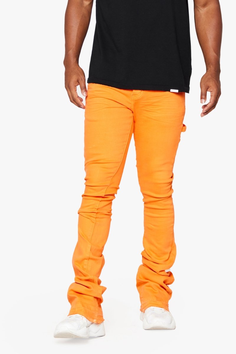 "MR. EXTENDO" STACKED FLARE JEAN ORANGE SUPER - Valabasas
