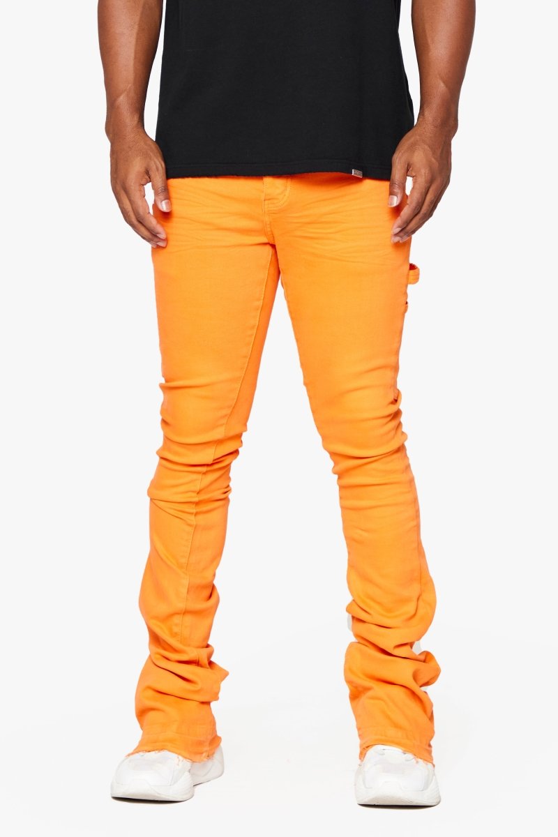 "MR. EXTENDO" STACKED FLARE JEAN ORANGE SUPER - Valabasas