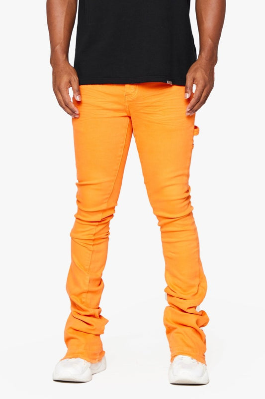 "MR. EXTENDO" STACKED FLARE JEAN ORANGE SUPER - Valabasas