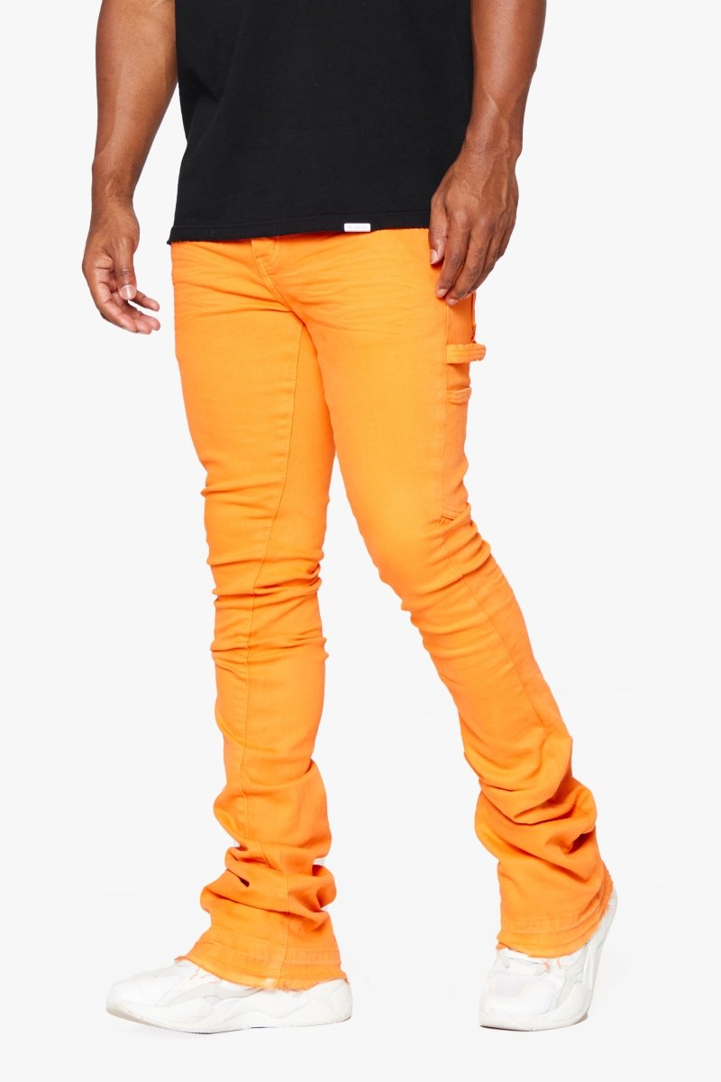 "MR. EXTENDO" STACKED FLARE JEAN ORANGE SUPER - Valabasas