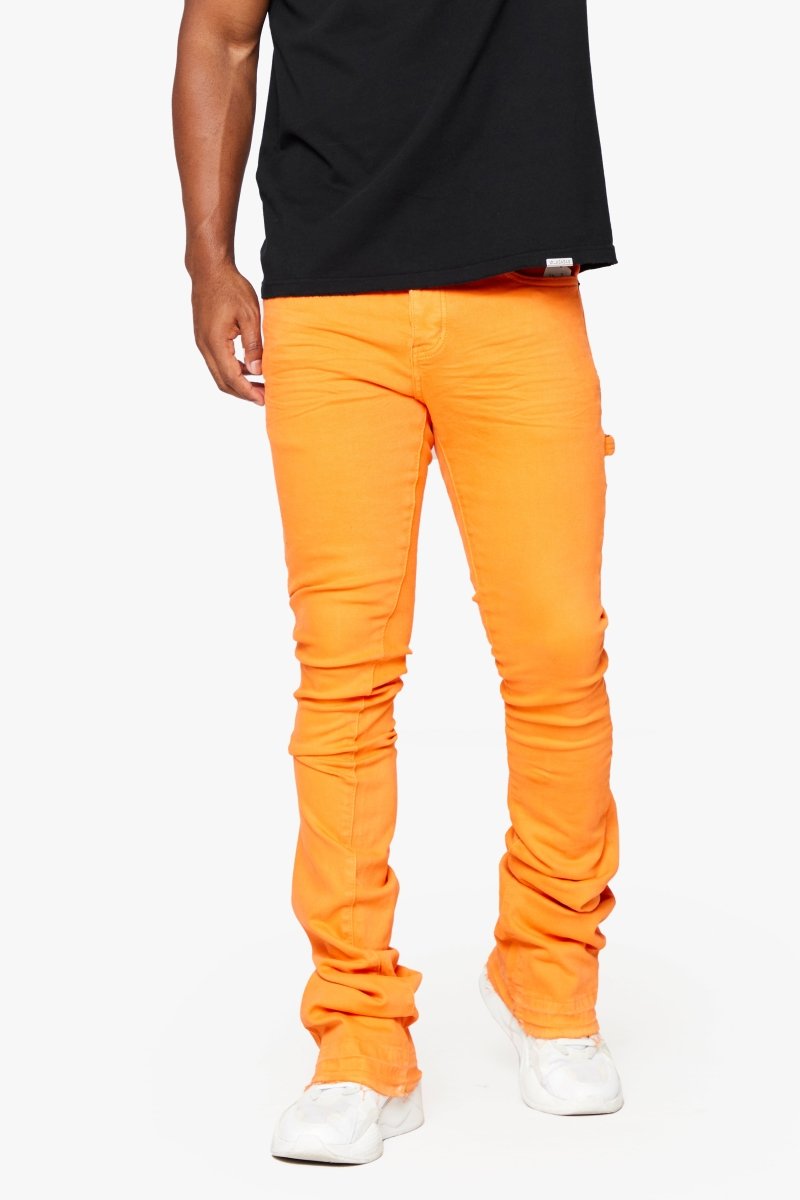 "MR. EXTENDO" STACKED FLARE JEAN ORANGE SUPER - Valabasas