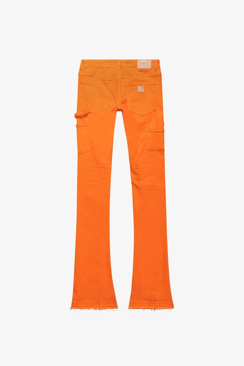 "MR. EXTENDO" ORANGE SUPER STACKED FLARE JEAN