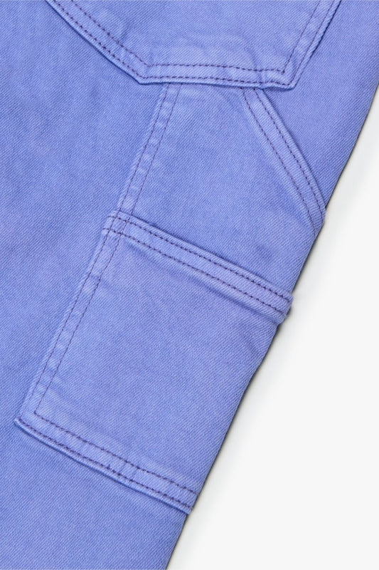 "MR. EXTENDO" STACKED FLARED JEAN PURPLE - Valabasas