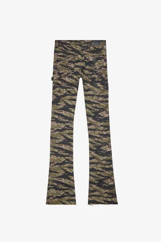 "MR. EXTENDO" SUPER STACKED FLARE BLACK YELLOW CAMO - Valabasas