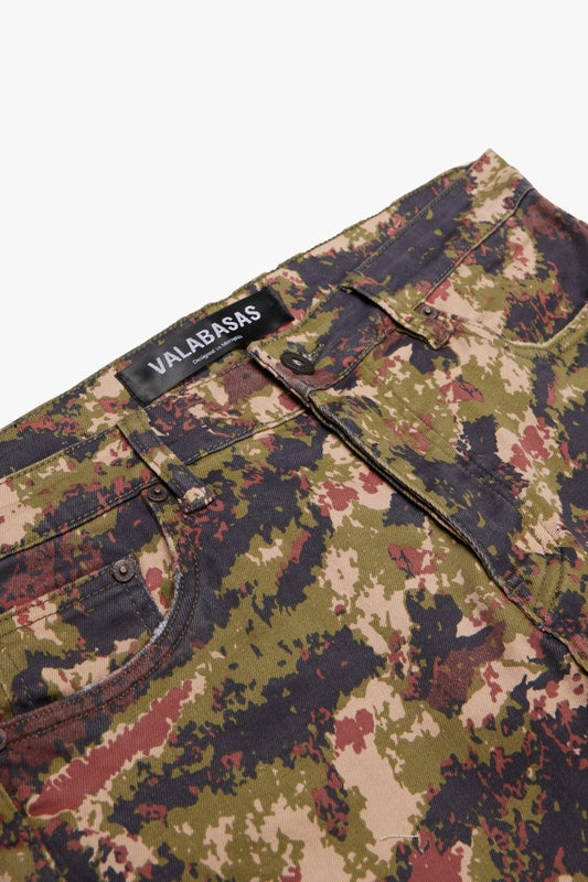 "MR. EXTENDO" SUPER STACKED FLARE CHESTNUT CAMO - Valabasas