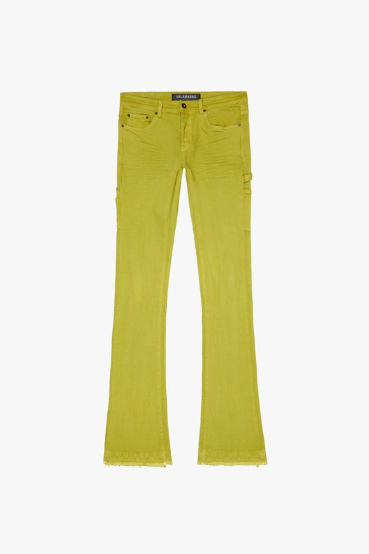 "MR. EXTENDO" SUPER STACKED FLARE NEON YELLOW - Valabasas