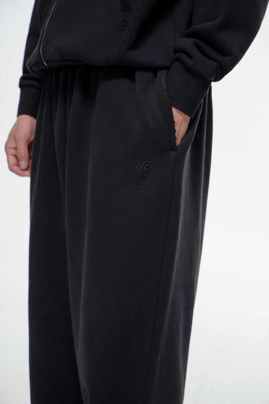 Mr. Fleece Baggy Black - Valabasas