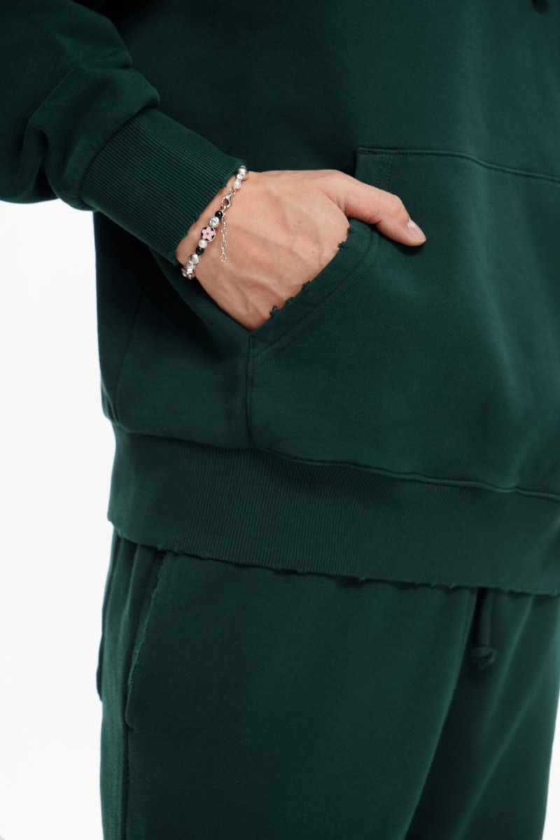 Mr. Fleece Hoodie Green - Valabasas