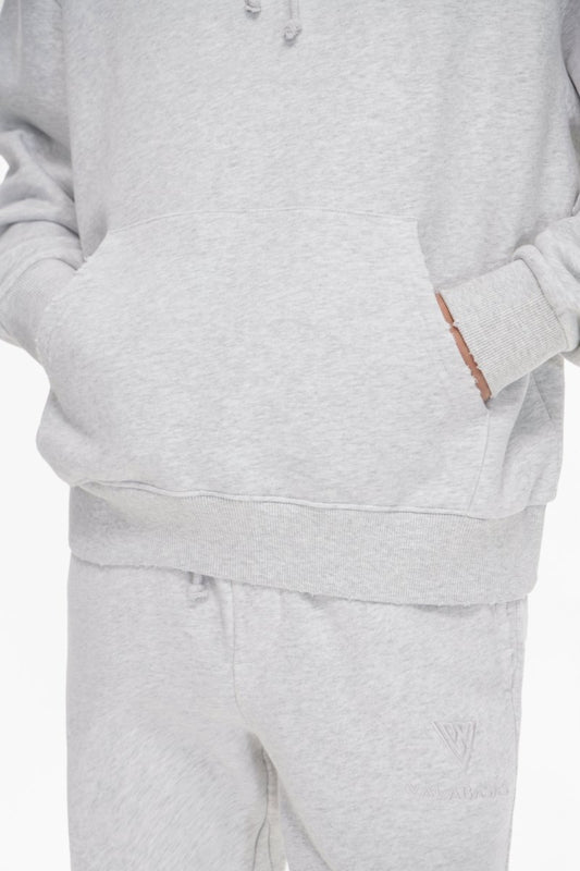 Mr. Fleece Hoodie Light Grey - Valabasas