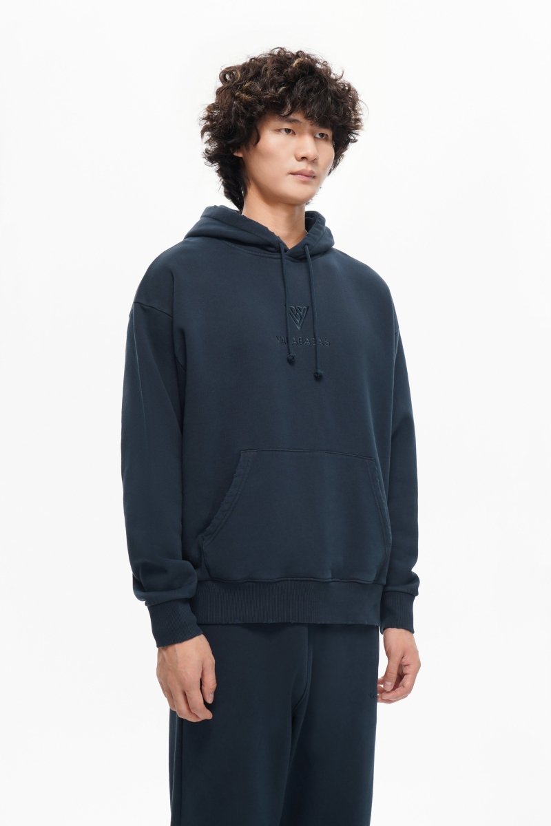 Mr. Fleece Hoodie Navy - Valabasas
