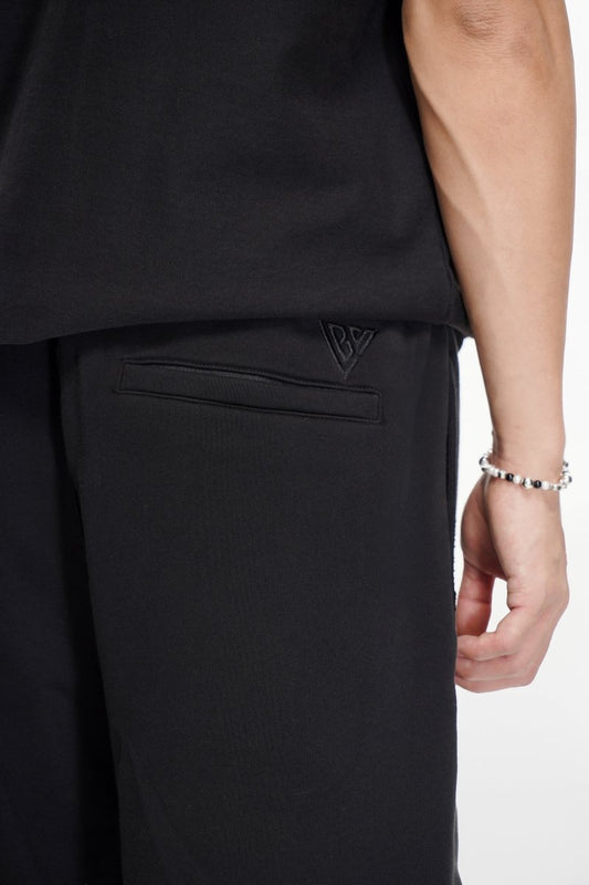 Mr. Fleece Shorts Black - Valabasas
