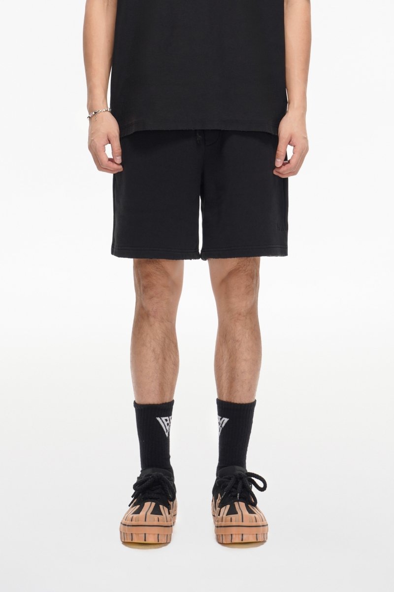 Mr. Fleece Shorts Black - Valabasas