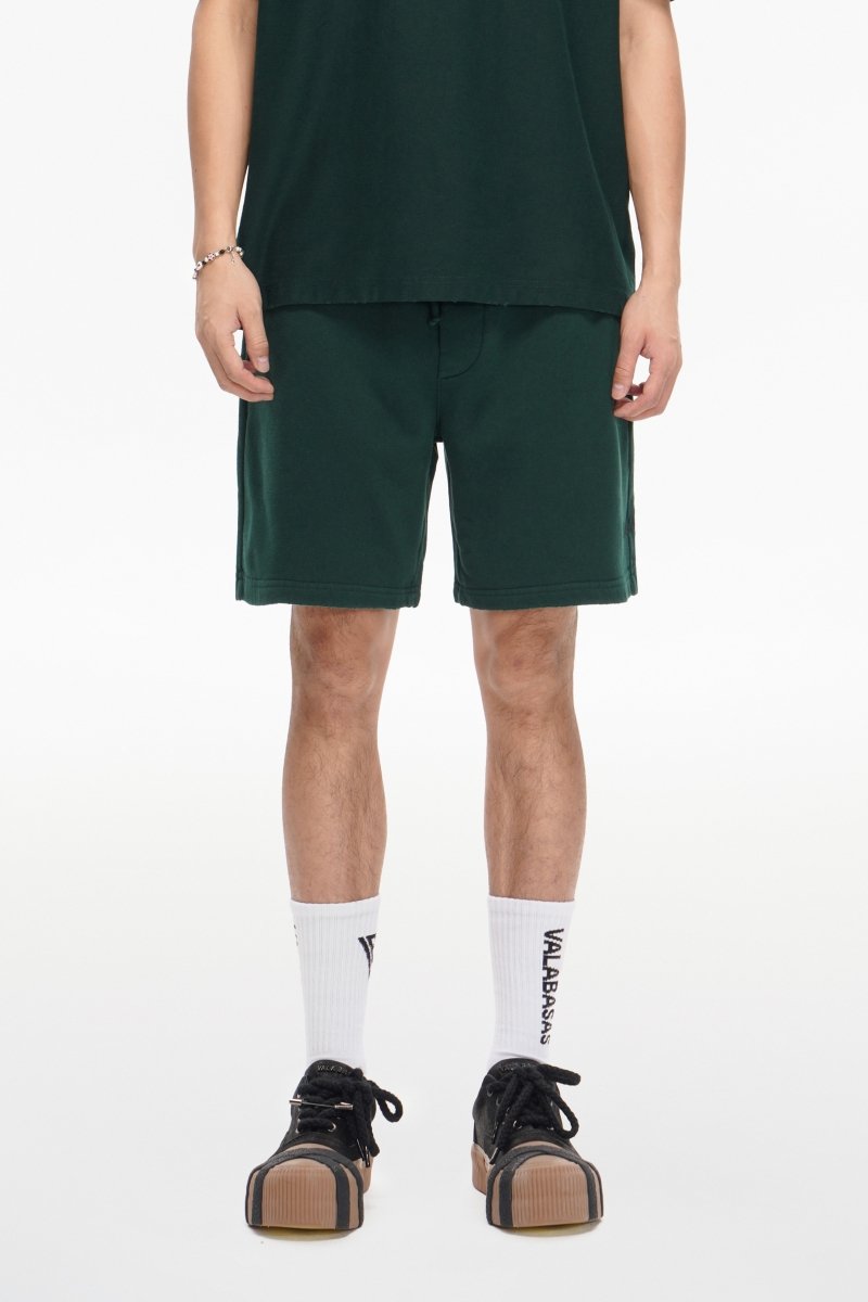Mr. Fleece Shorts Green - Valabasas