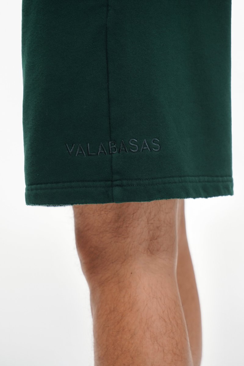 Mr. Fleece Shorts Green - Valabasas