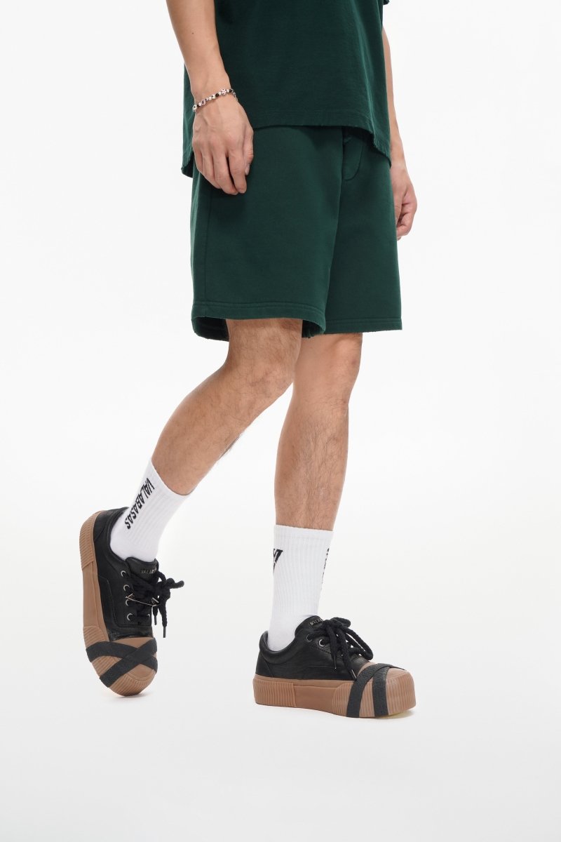 Mr. Fleece Shorts Green - Valabasas