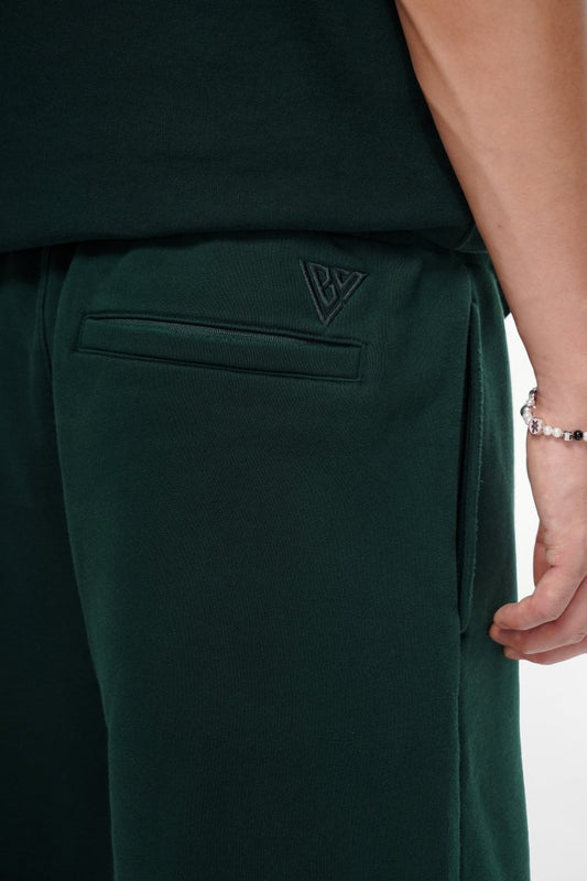 Mr. Fleece Shorts Green - Valabasas