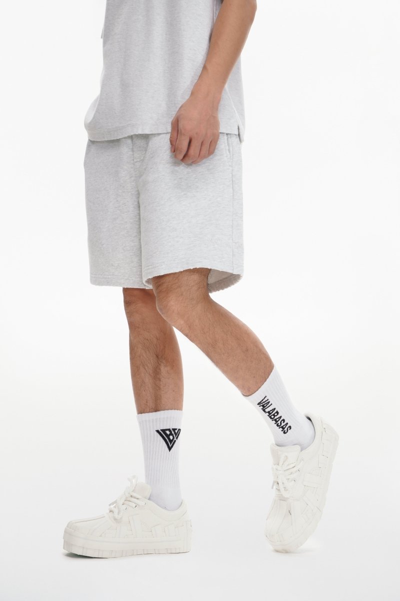 Mr. Fleece Shorts Light Grey - Valabasas