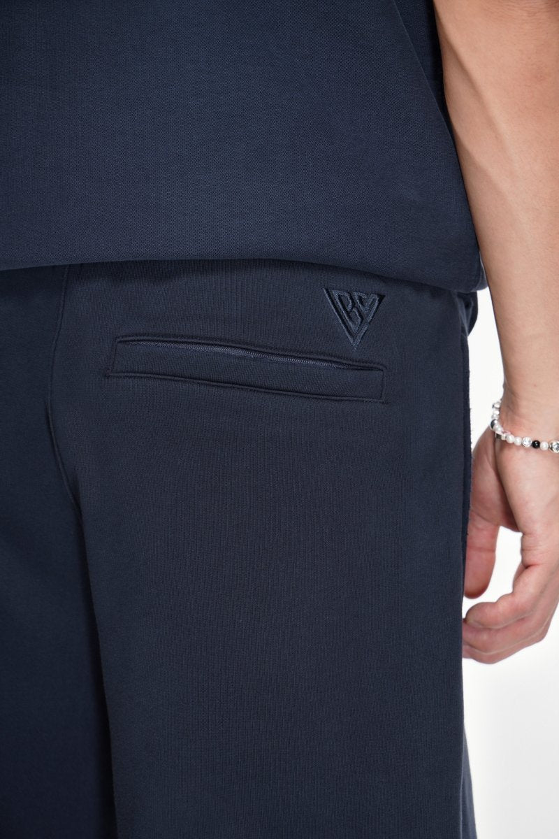 Mr. Fleece Shorts Navy - Valabasas