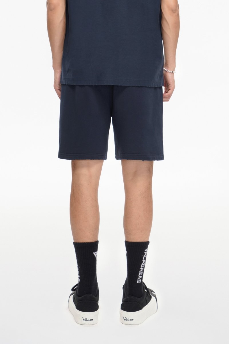Mr. Fleece Shorts Navy - Valabasas