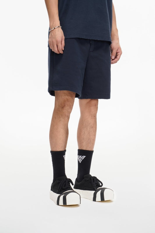 Mr. Fleece Shorts Navy - Valabasas
