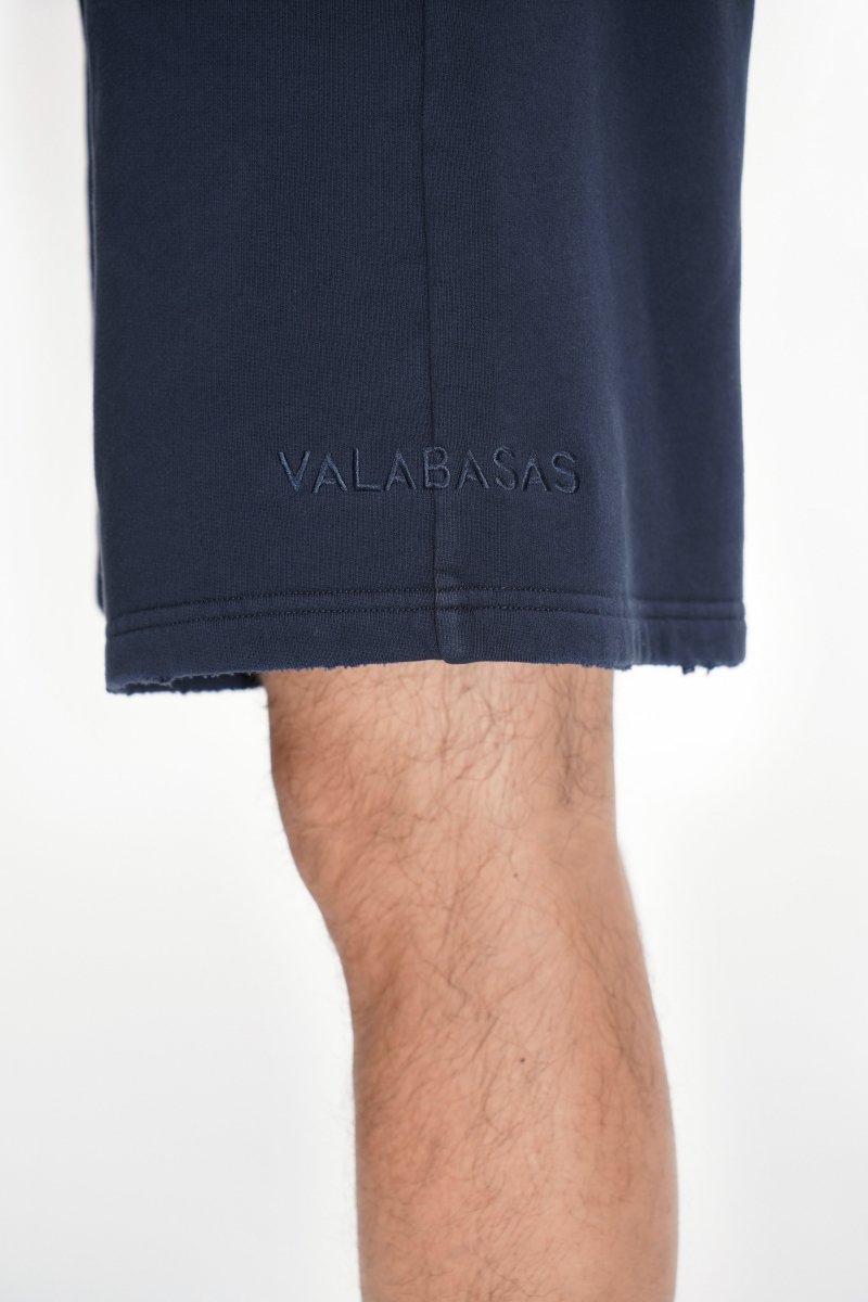 Mr. Fleece Shorts Navy - Valabasas