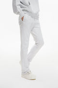 Mr. Fleece Stacked Light Grey