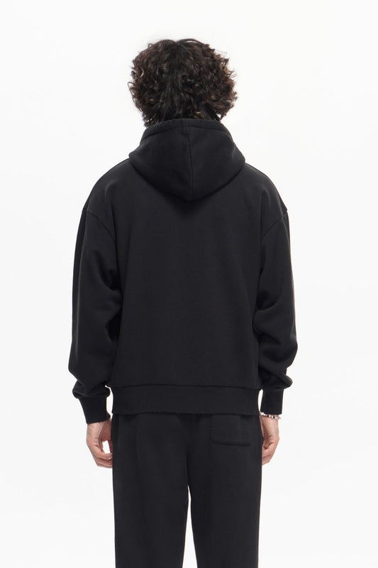 Mr. Fleece Zip Up Black - Valabasas