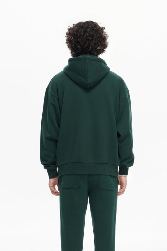 Mr. Fleece Zip Up Green - Valabasas
