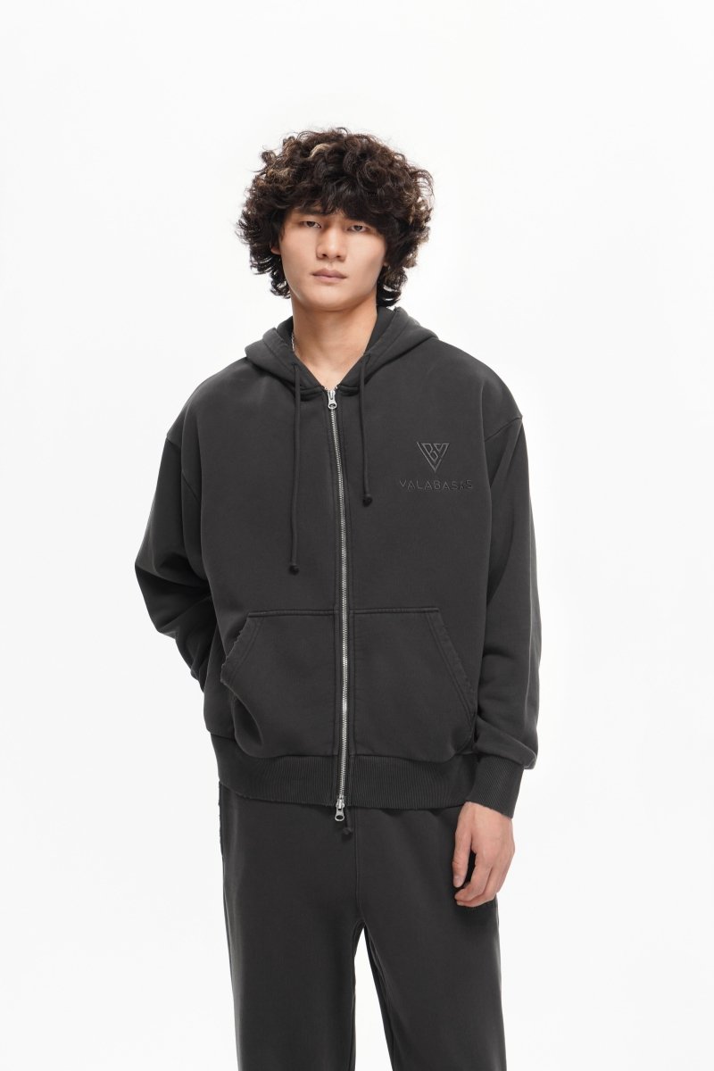 Mr. Fleece Zip Up Grey - Valabasas