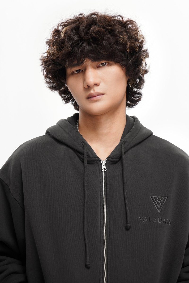 Mr. Fleece Zip Up Grey - Valabasas