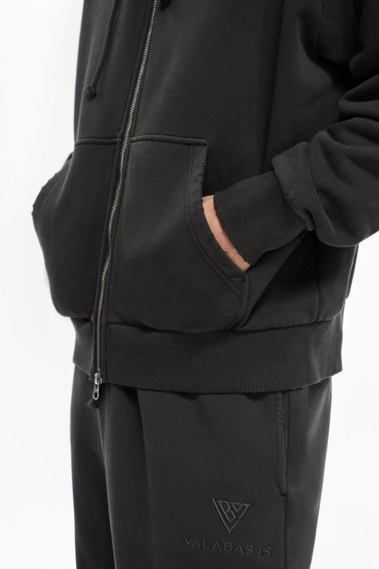 Mr. Fleece Zip Up Grey - Valabasas