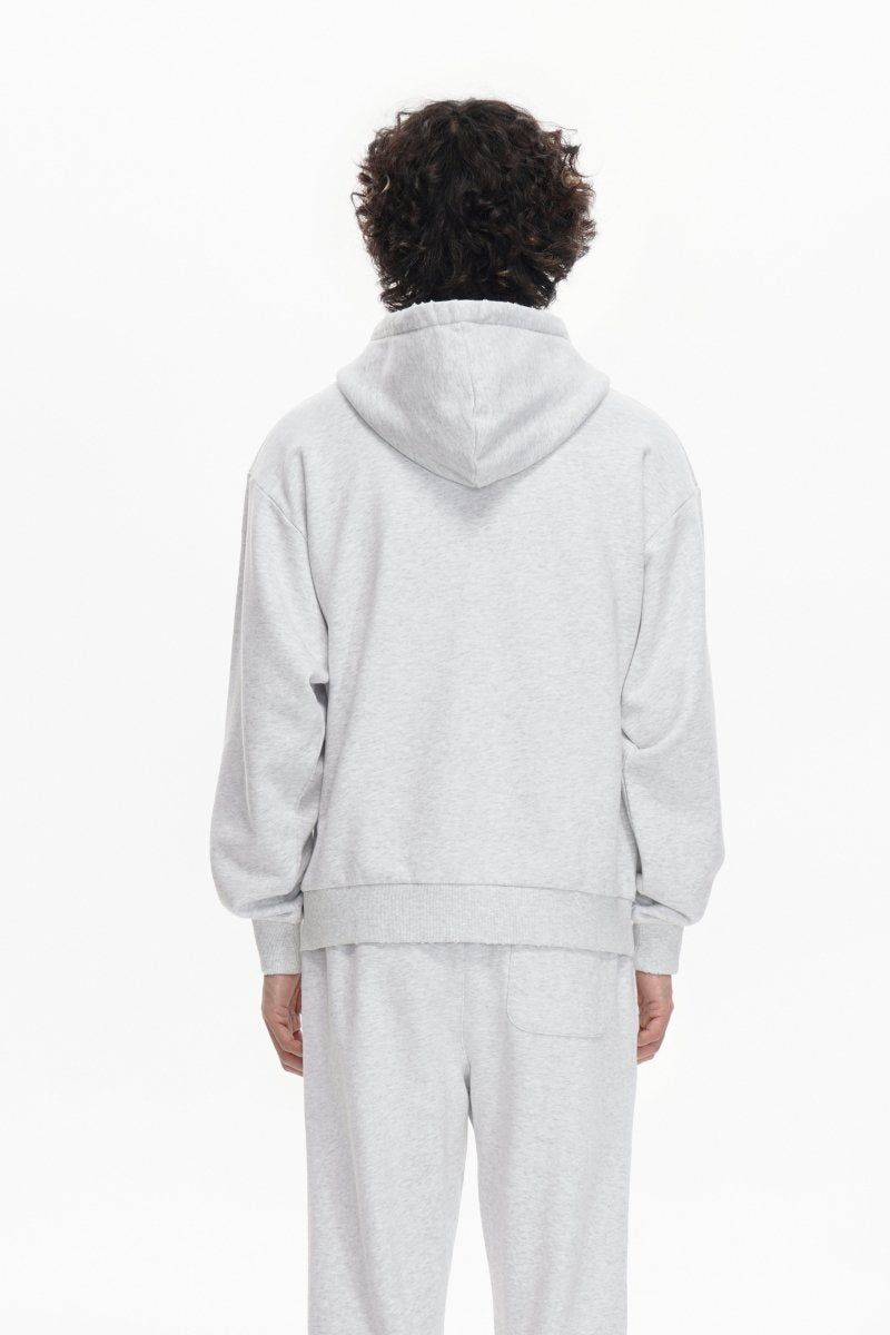 Mr. Fleece Zip Up Light Grey - Valabasas