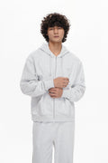 Mr. Fleece Zip Up Light Grey