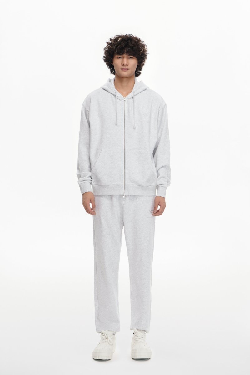 Mr. Fleece Zip Up Light Grey - Valabasas
