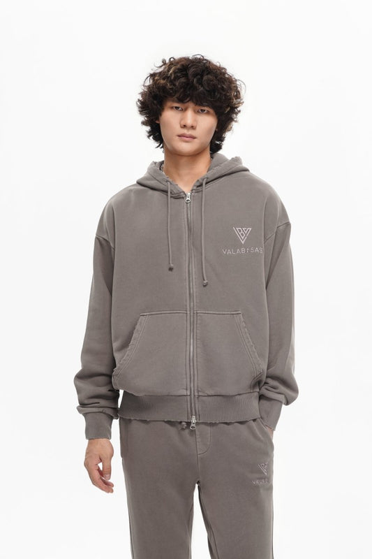 Mr. Fleece Zip Up Mocha - Valabasas