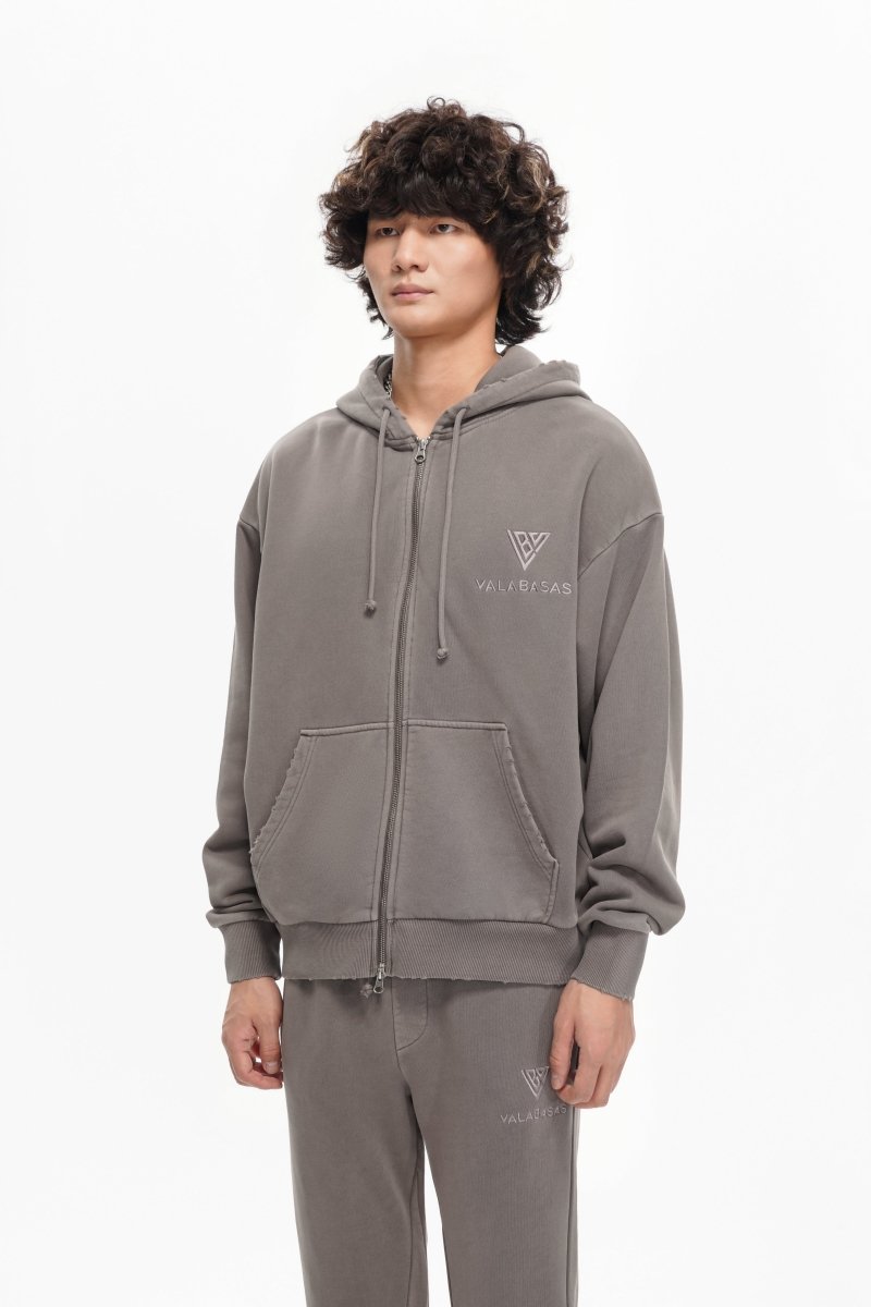 Mr. Fleece Zip Up Mocha - Valabasas
