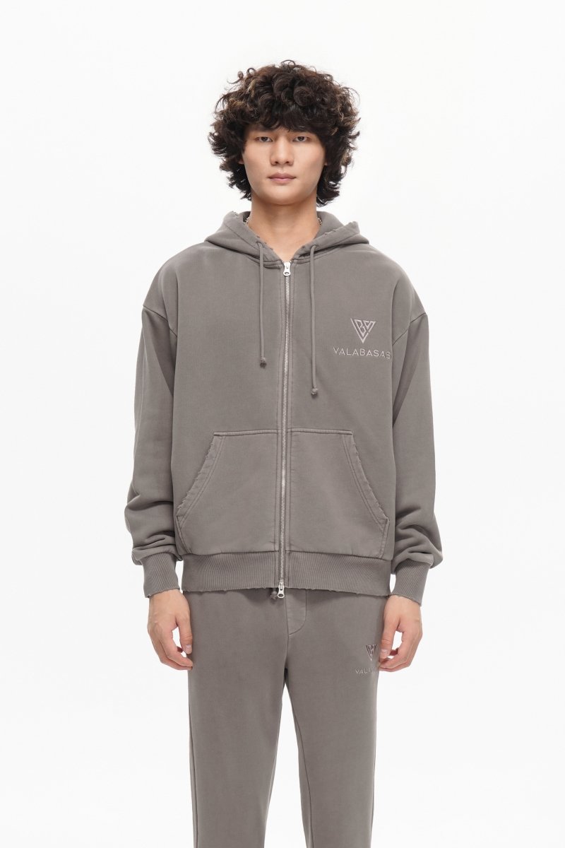 Mr. Fleece Zip Up Mocha - Valabasas