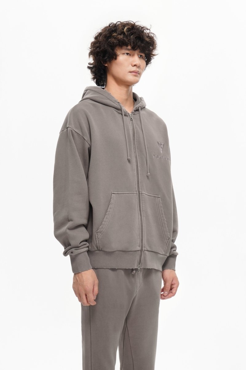 Mr. Fleece Zip Up Mocha - Valabasas