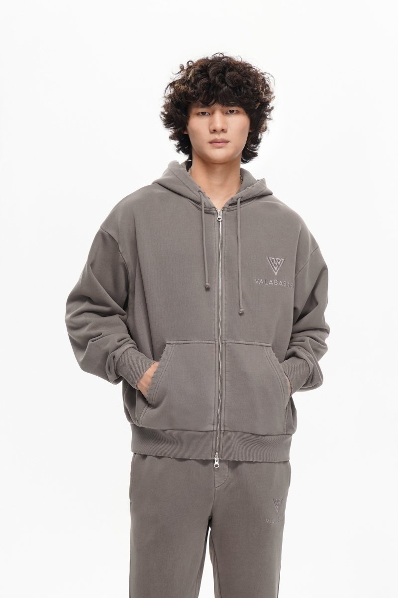 Mr. Fleece Zip Up Mocha - Valabasas