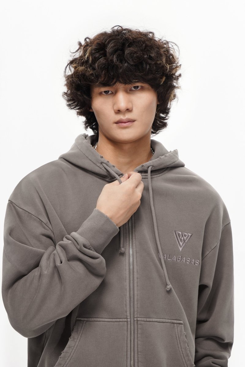 Mr. Fleece Zip Up Mocha - Valabasas