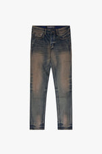 "MR. FLEX" DARK VINTAGE BLUE SKINNY