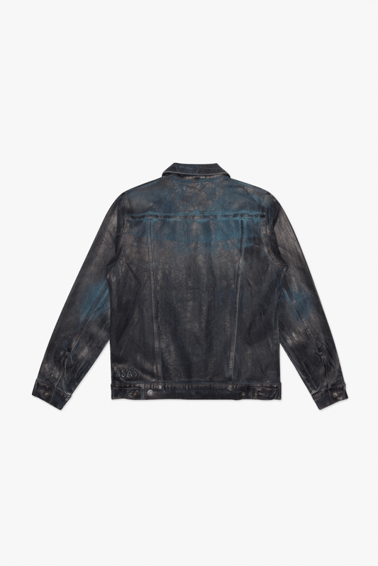 Mr. Flex Jacket Dirty Indigo Waxed - Valabasas